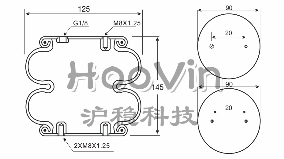 2B40-10纠偏气囊Contitech马牌FD40-10空气弹簧